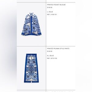 2pc print Zara set